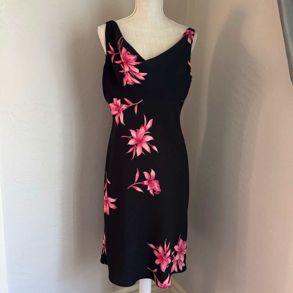 Jones Wear Dress Women's Sleeveless Floral Print Midi Dress Size 12